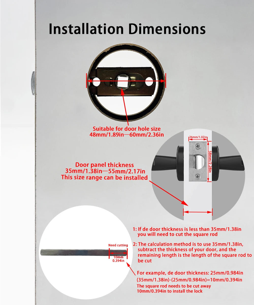 Smart Fingerprint Door Lock Digital Electronic Lock with Password/Key/IC Card/ Smartlife/ Tuya APP Unlock
