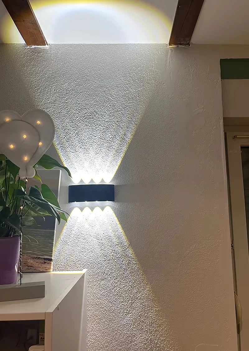 Aluminum LED Wall Lamp Waterproof IP65 interior wall light Up and Down Outdoor Garden Lights Bedroom Living Room Stairs Lighting