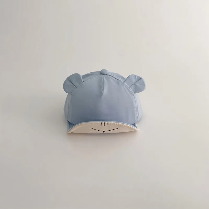 2-16Months Baby Duck Tongue Hat Cute Cartoon Infant Peaked Cap Toddler Soft Brim Sun Protection Baseball Hat Kids Outdoor Visors