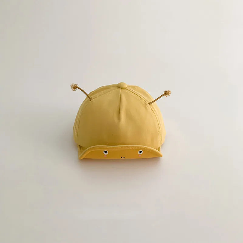 2-16Months Baby Duck Tongue Hat Cute Cartoon Infant Peaked Cap Toddler Soft Brim Sun Protection Baseball Hat Kids Outdoor Visors