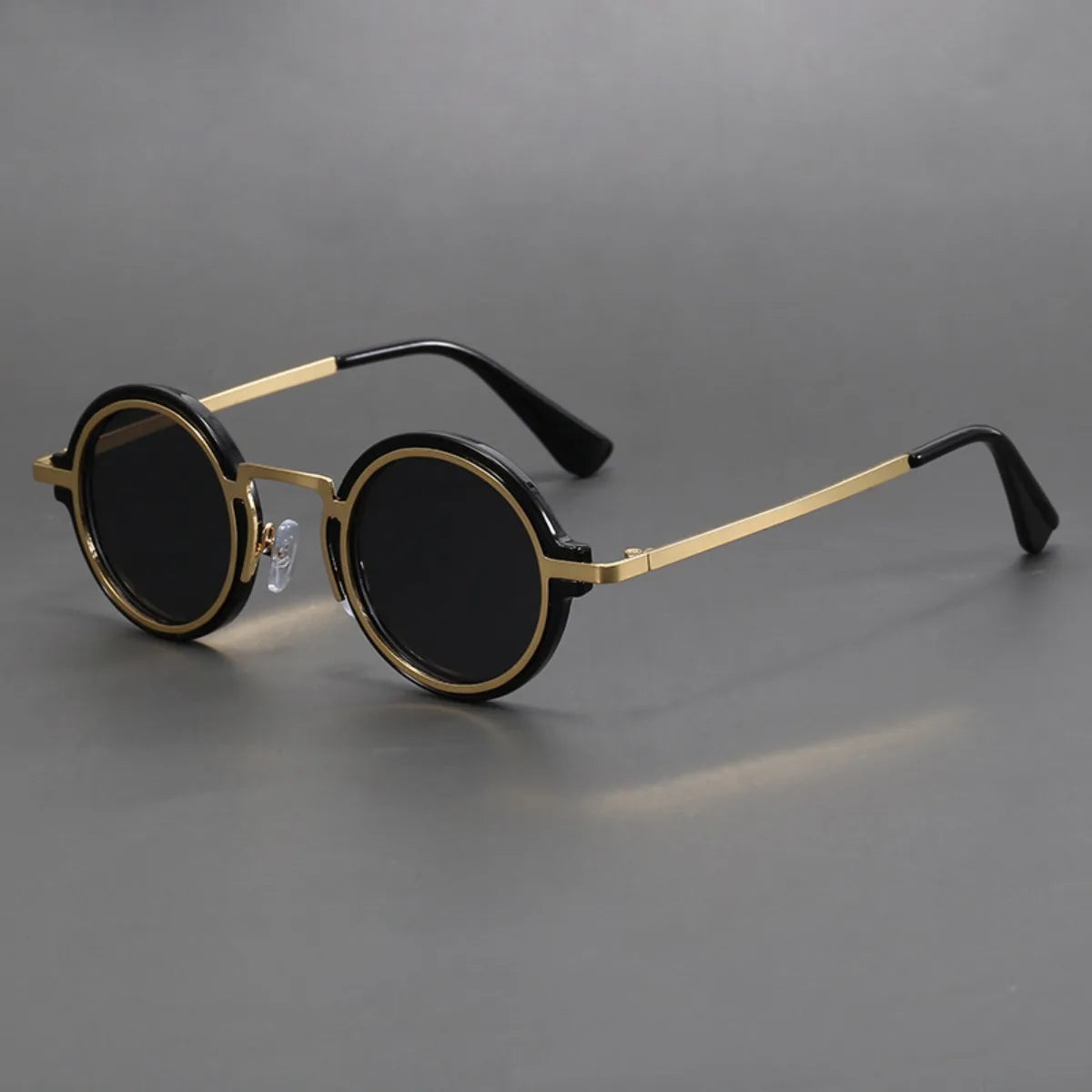 Retro Handmade Small Round Sunglasses Sun Protection Eye Protection UV Protection Men and Women Sunglasses