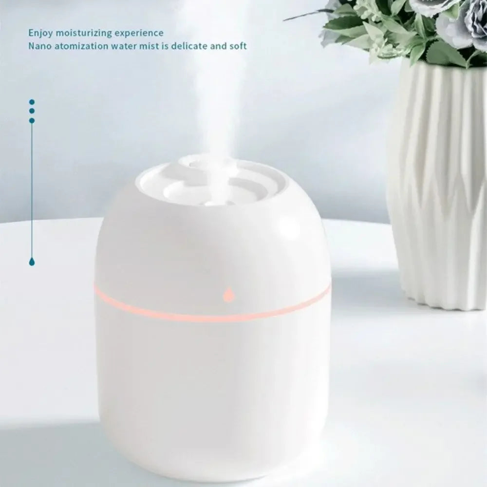 Car Mute Humidifier 220ML Usb Water Refill Spray Humidifier With Color Lights Super Fog Small Air Humidifier Home Bedroom Office