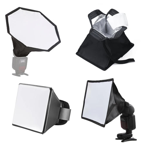 1pcs Foldable Flash Diffuser Softbox Universal Professional Photography Mini Photo Diffuser Soft Light Box For Camera