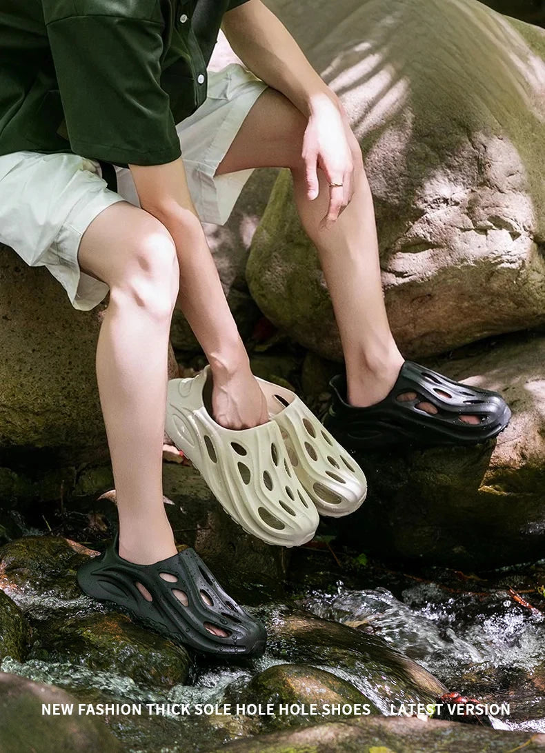 Wading Shoes Thick Soles Comfortable Slippers Outdoor Street Fashion Slides Antislip Sports Sneakers
