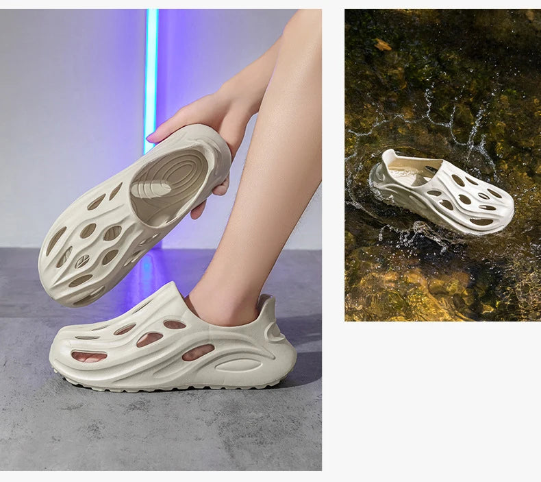 Wading Shoes Thick Soles Comfortable Slippers Outdoor Street Fashion Slides Antislip Sports Sneakers