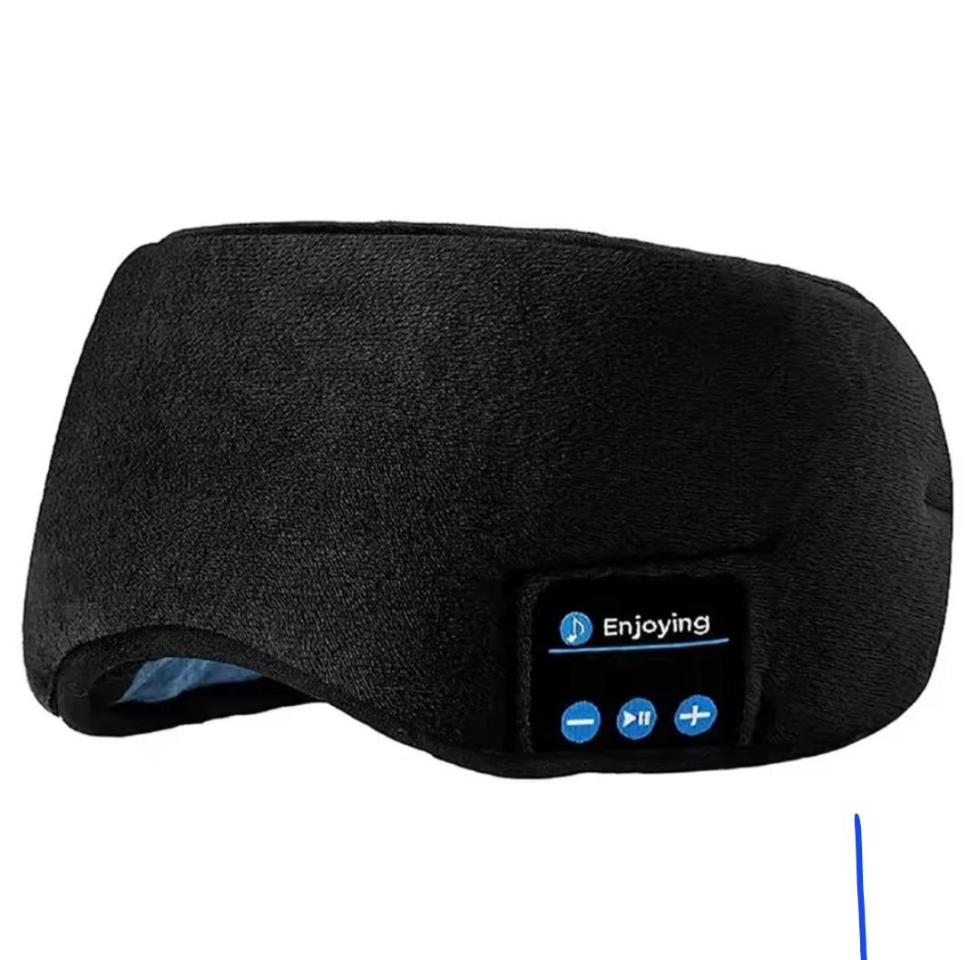 Bluetooth Sleep Mask with Built-in Headphones – Wireless Music Eye Mask for Relaxation, Travel & Better Sleep