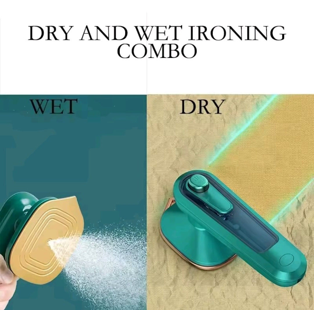 Portable Mini Steam Iron – Handheld 30W Travel Clothes Ironing Machine for Home & Household Use
