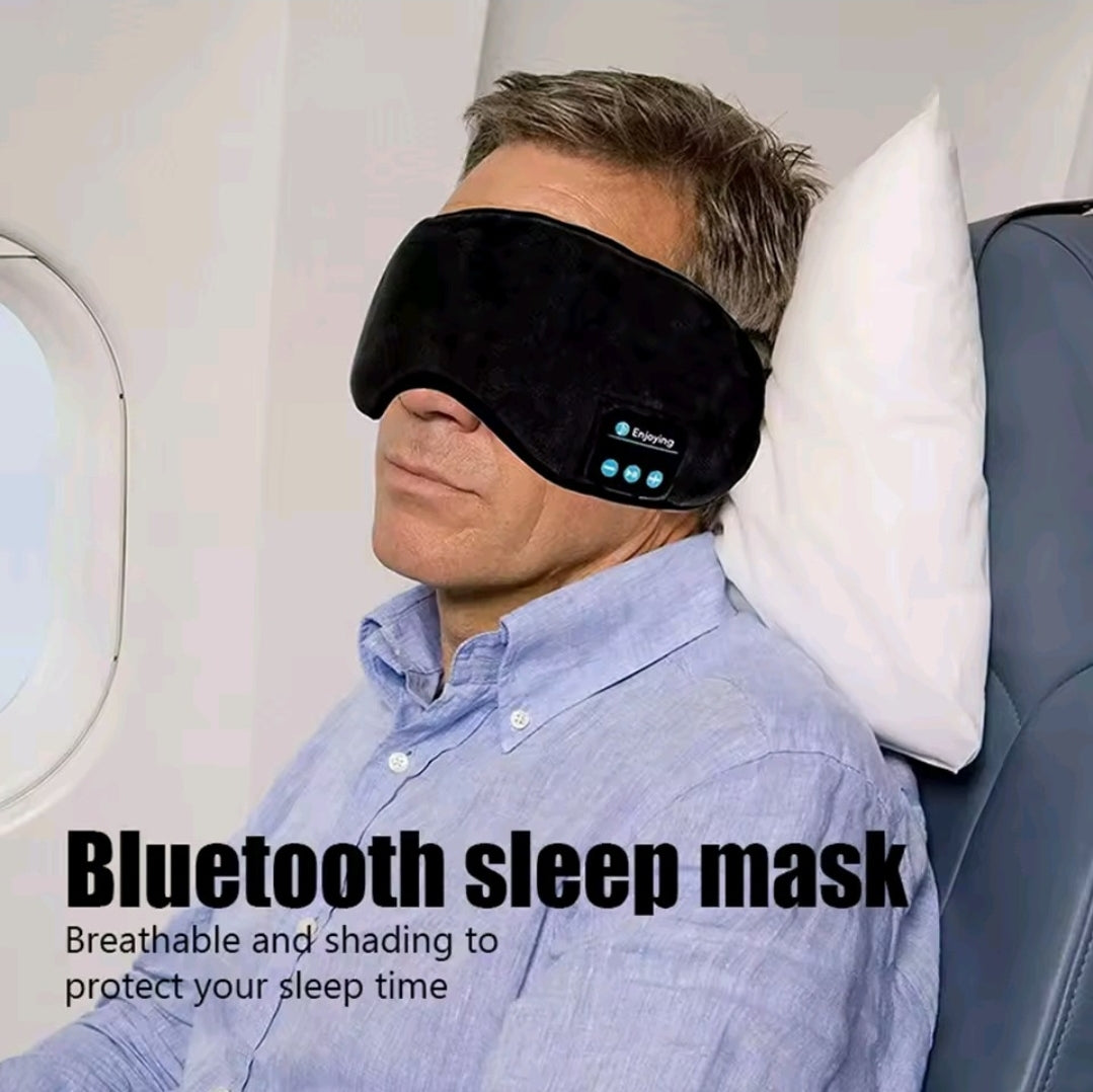 Bluetooth Sleep Mask with Built-in Headphones – Wireless Music Eye Mask for Relaxation, Travel & Better Sleep