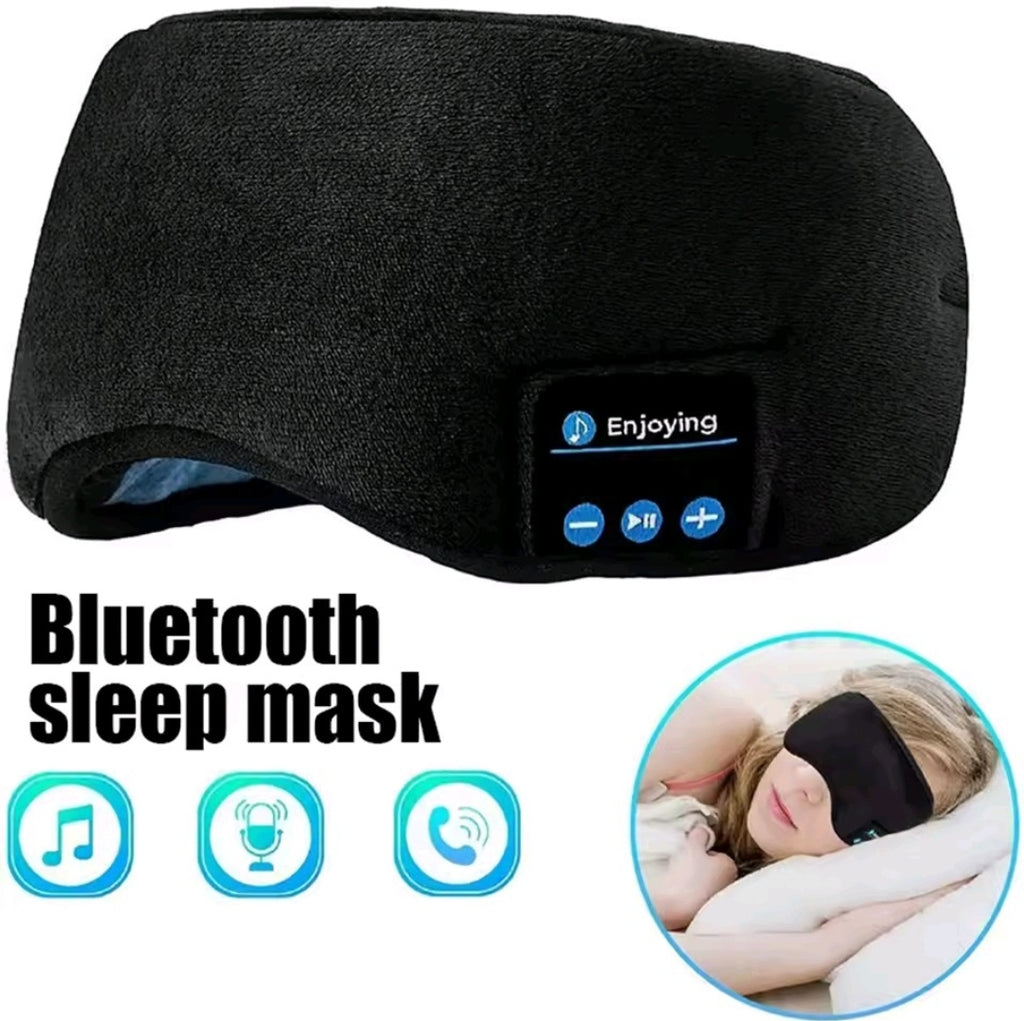 Bluetooth Sleep Mask with Built-in Headphones – Wireless Music Eye Mask for Relaxation, Travel & Better Sleep