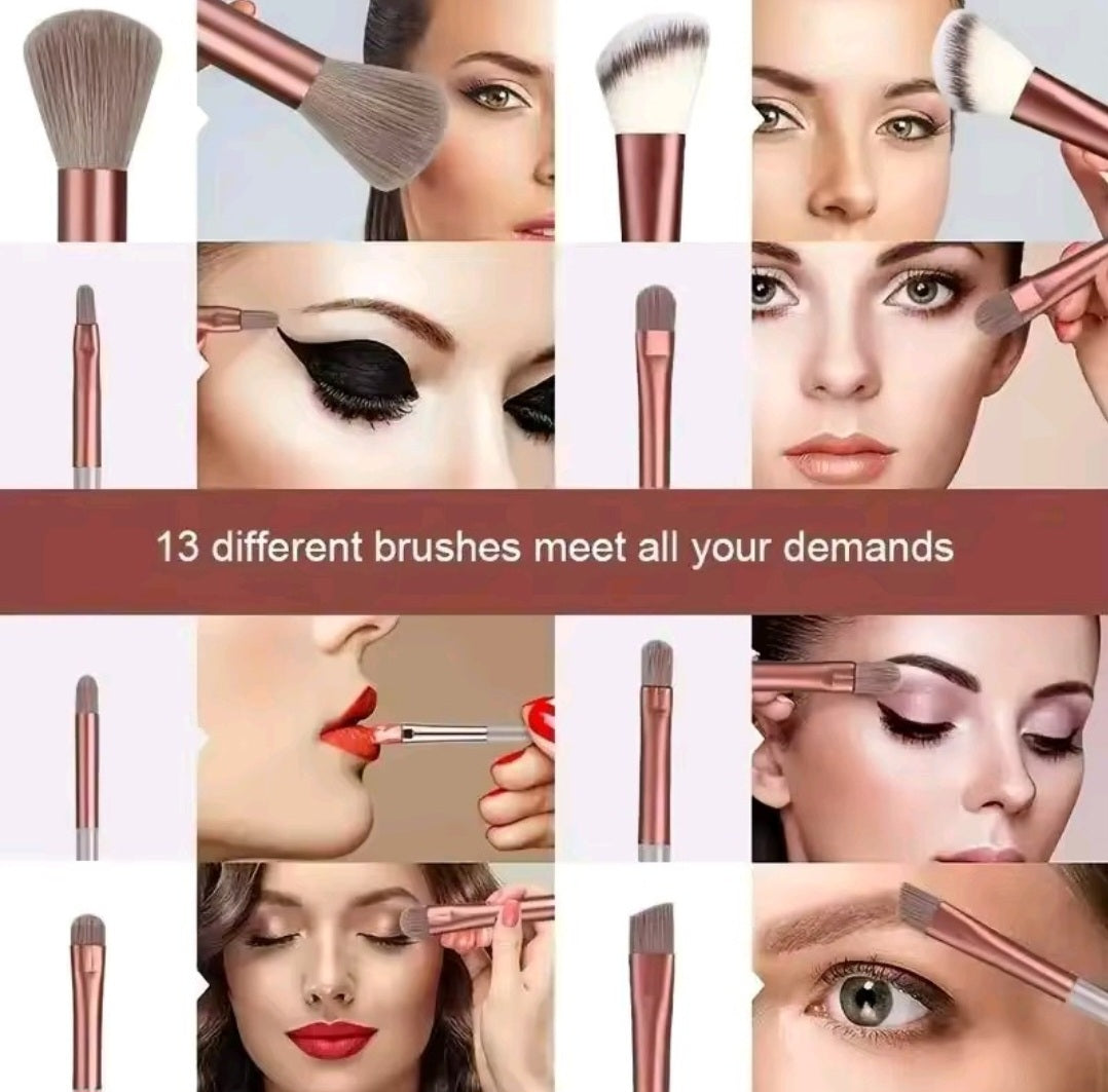Soft Fluffy Professional Makeup Brush Set – Foundation, Powder, Eyeshadow, Kabuki, Blending Beauty Tools
