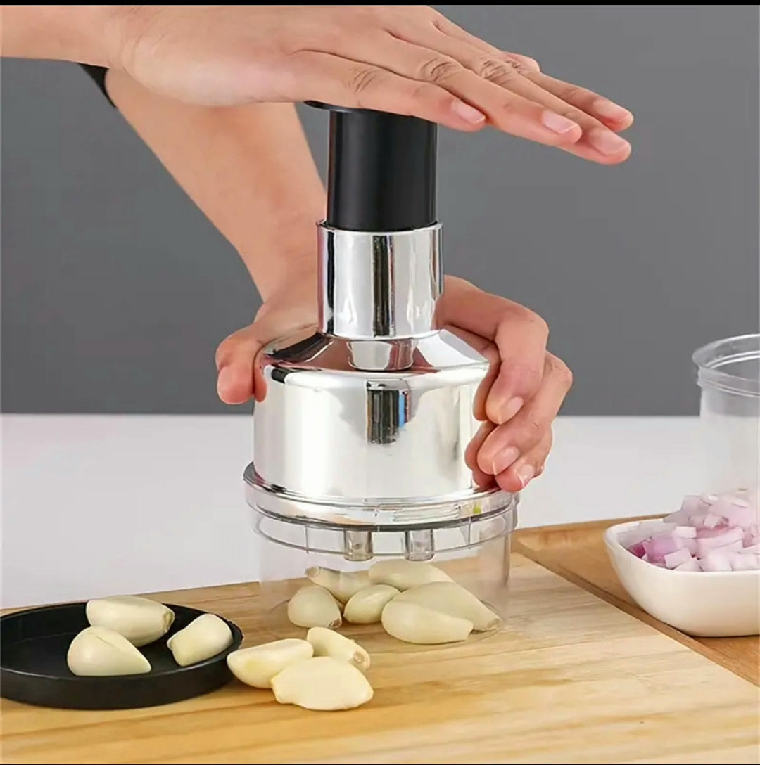 Hand Press Chopper-easy chopping 5 in 1